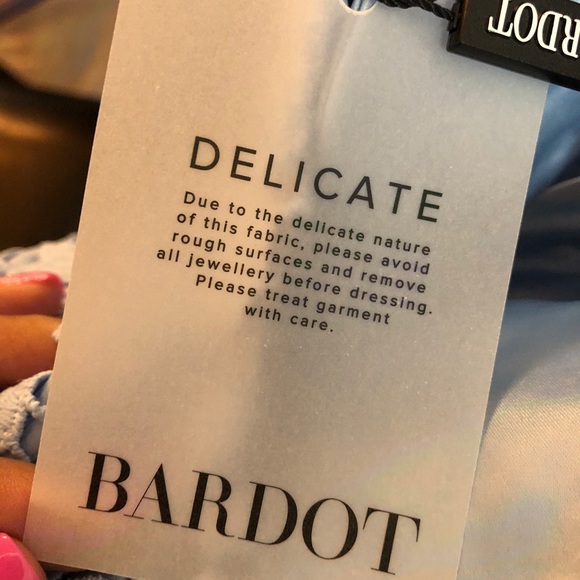 Bardot Light Blue Lace Dress - Picture 13 of 13